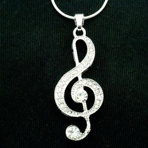 Treble Clef Music note Necklace